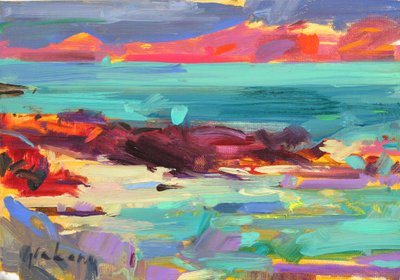 Na pobřeží, Iona, 2012 od Peter Graham (Contemporary)