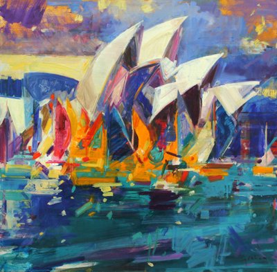 Sydney Flying Colours, 2012 od Peter Graham (Contemporary)