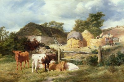 A Highland Croft, 1873 od Peter Graham