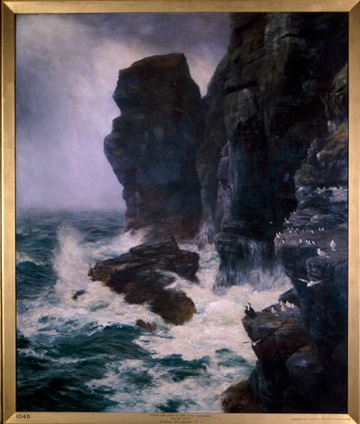 „Ribbed and Paled in by Rocks Unscaleable“, 1885. od Peter Graham