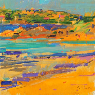 Francouzská riviéra, 2021 (olej na plátně) od Peter Graham