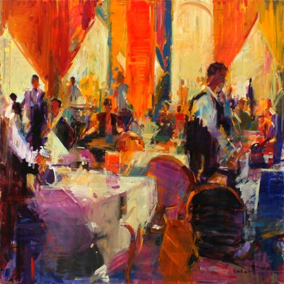 Savojské dny (olej na plátně) od Peter Graham