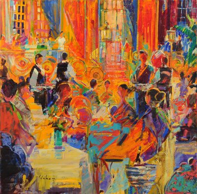 Waldorf, 2021 (olej na plátně) od Peter Graham