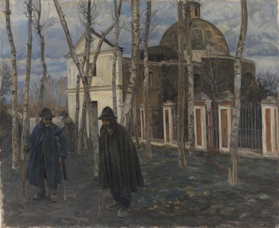 Žebráci mimo S. Giuliano, poblíž Pompejí. 1904-05 od Peter Hansen