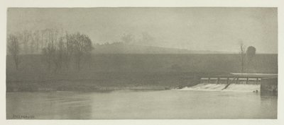 Deštivý den u Flanderova jezu od Peter Henry Emerson
