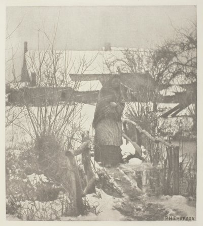 Kluzká cesta – zimní scéna (Norfolk) od Peter Henry Emerson