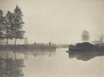 Buckenham Ferry,1890-1891, vytištěno 1893 (foto) od Peter Henry Emerson