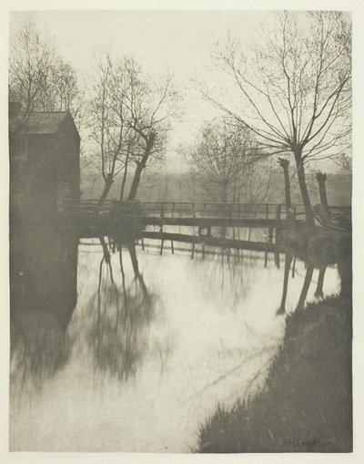 Lávka pro pěší poblíž Chingfordu od Peter Henry Emerson