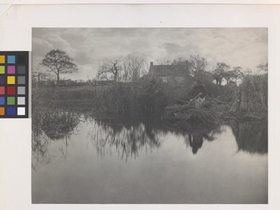 Quanting The Gladdon (platinový tisk na originální paspartě) od Peter Henry Emerson