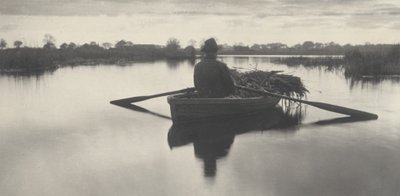 Veslování domů na lodi Schoof-Stuff,1886 (foto) od Peter Henry Emerson