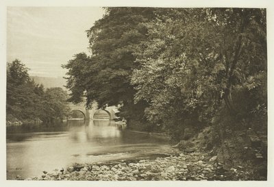 Rowsley Bridge na řece Derwent od Peter Henry Emerson