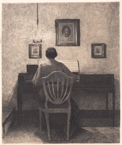 Hrající si dámu od Peter Vilhelm Ilsted