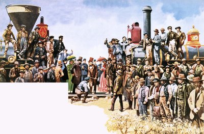 Spojení železnic Union Pacific a Central Pacific od Peter Jackson