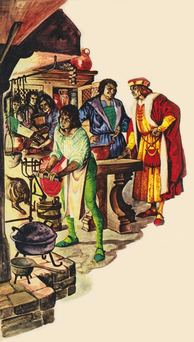 Lambert Simnel (barevná litografie) od Peter Jackson