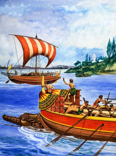 Lodě starověkého Řecka, ilustrační formulář "Poklad od Peter Jackson