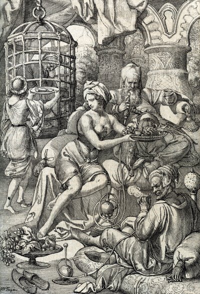 Sultan Bayezid I (nebo Bajazet od Peter Johann Nepomuck Geiger