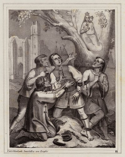 Zjevení Panny Marie, Hietzing, Vídeň od Peter Johann Nepomuk Geiger