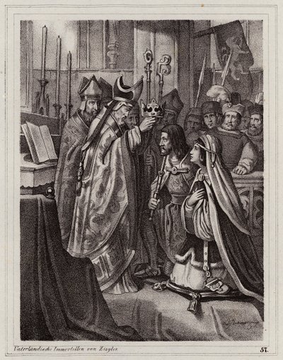 Sňatek Ottokara II. a Kunigundy Slavonské od Peter Johann Nepomuk Geiger