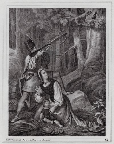 Matyáš Korvín, král havranů (rytina) od Peter Johann Nepomuk Geiger