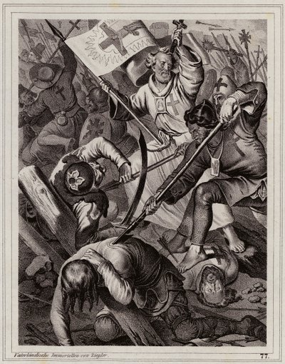 Petr Poustevník v čele lidové křížové výpravy od Peter Johann Nepomuk Geiger
