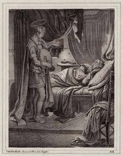 Valeriina vize svatého Floriána (rytina) od Peter Johann Nepomuk Geiger