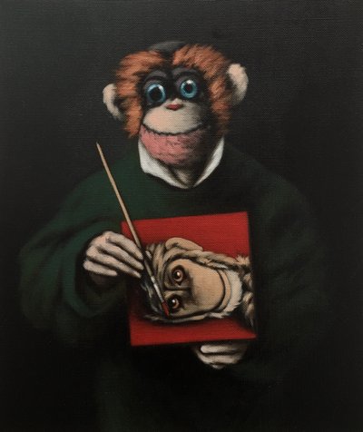 Monkey Painter, 2005 od Peter Jones