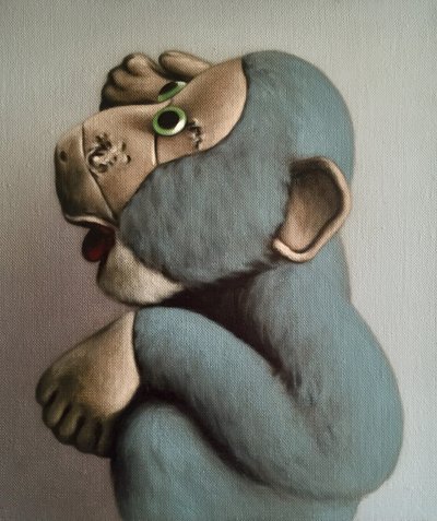 Soft Blue Monkey, 2006 od Peter Jones