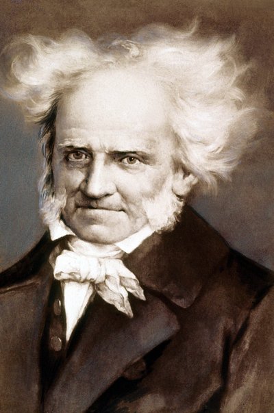 Německý filozof Arthur Schopenhauer (1788-1860) fotografie po obraze od Petera Kramera od Peter Kramer