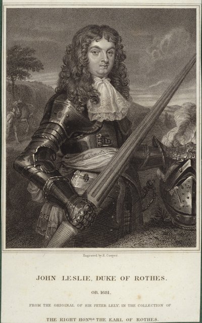 Portrét Johna Leslieho, vévody z Rothes od Peter Lely
