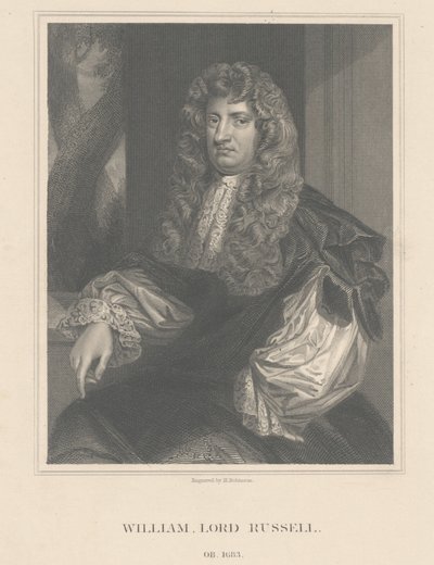 Portrét lorda Williama Russella, vyryl H. Robinson od Peter Lely