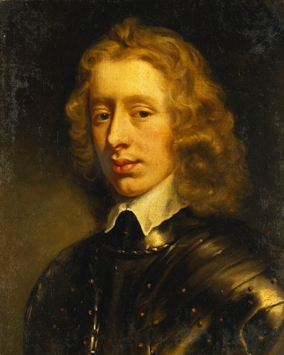 Portrét mladého gentlemana, považovaný za vévodu z Richmondu, délka poprsí, v brnění, kolem roku 1650 od Peter Lely
