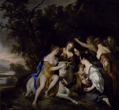 Znásilnění Evropy (olej na plátně) od Peter Lely