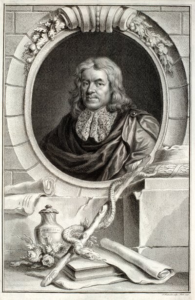 Thomas Sydenham, rytý Jacobus Houbraken (1698-1780), publikoval v Amsterdamu, 1746 od Peter Lely