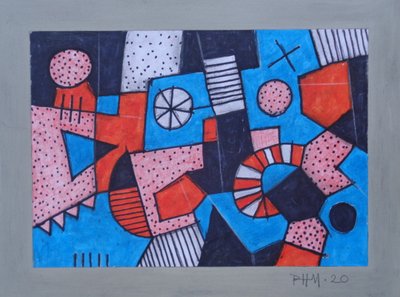 KARNEVAL, 2020 (smíšená média) od Peter McClure