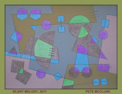 TICHÁ MELODIE, 2017, AKRYL NA PAPÍŘE od Peter McClure