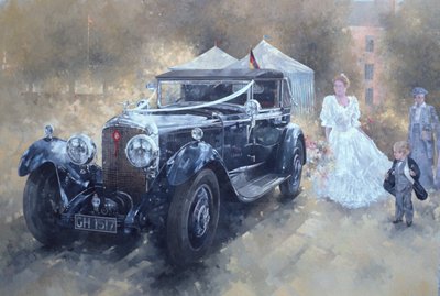 Bentley a nevěsta (olej na plátně) od Peter Miller