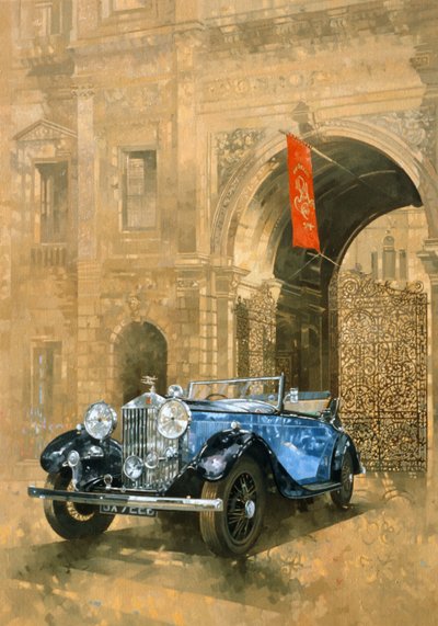 Rolls Royce v Královské akademii (olej na plátně) od Peter Miller