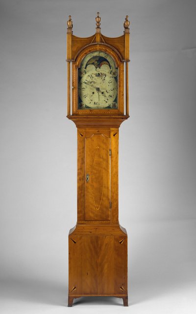 Tall Case Clock, c.1815 (javor, třešeň, mosaz a železo) od Peter Miller