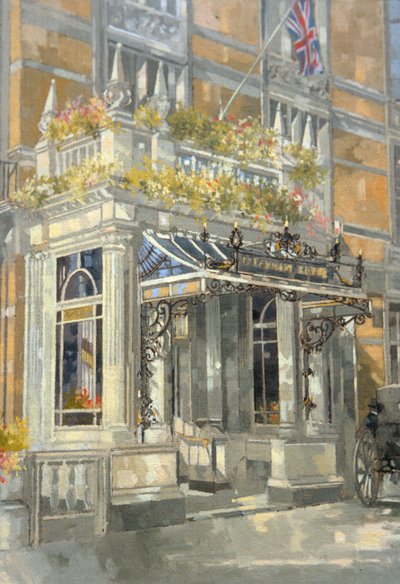 The Connaught Hotel, Londýn (olej na plátně) od Peter Miller