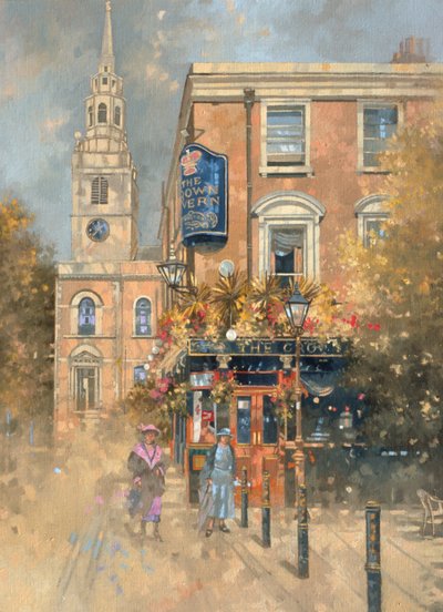 The Crown Tavern - Clerkenwell (olej na plátně) od Peter Miller