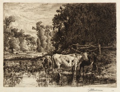 (Na řece Neshaminy) od Peter Moran
