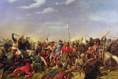 Bitva o Stamford Bridge od Peter Nicolai Arbo