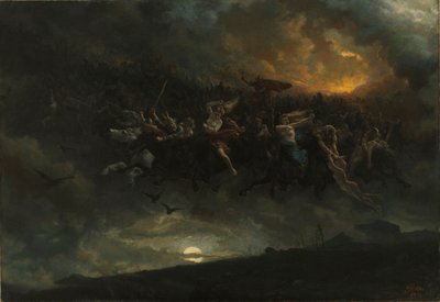 Divoký hon na Odina, 1872. od Peter Nicolai Arbo