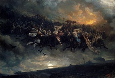 Divoký lov Odina, 1872. od Peter Nicolai Arbo