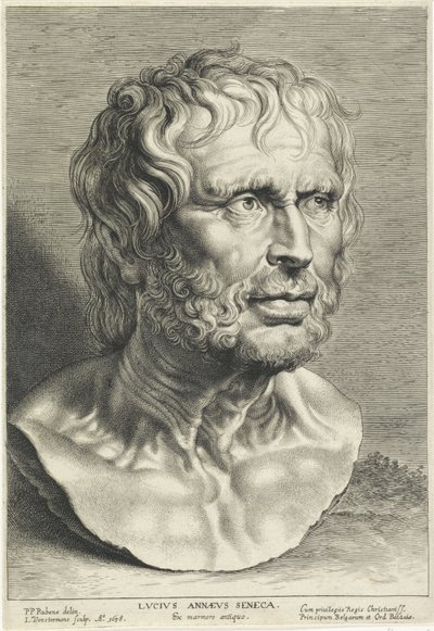 Busta Seneca, vyryla Lucas Vorsterman od Peter Paul (after) Rubens