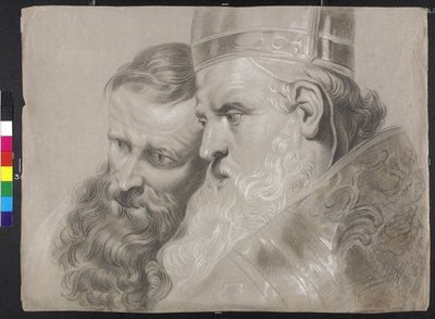 "Svatý Ambrož a císař Theodosius", Peter Paul Rubens od Peter Paul (after) Rubens