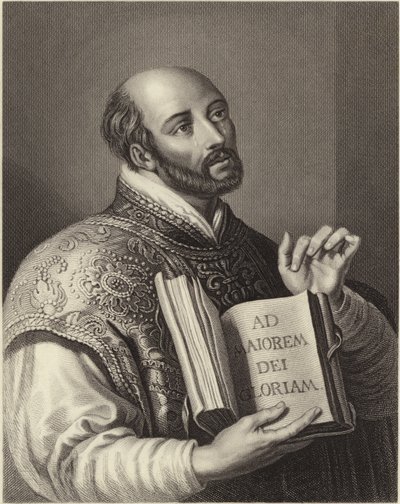 Ignác z Loyoly (rytina) od Peter Paul (after) Rubens