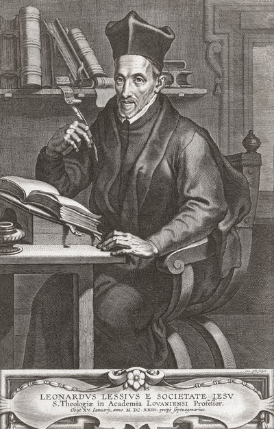 Leonardus Lessius, portrét. od Peter Paul (after) Rubens