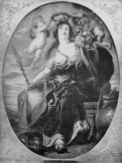 Portrét Marie Medicejské podle obrazu Petera Paula Rubense (rytina) od Peter Paul (after) Rubens
