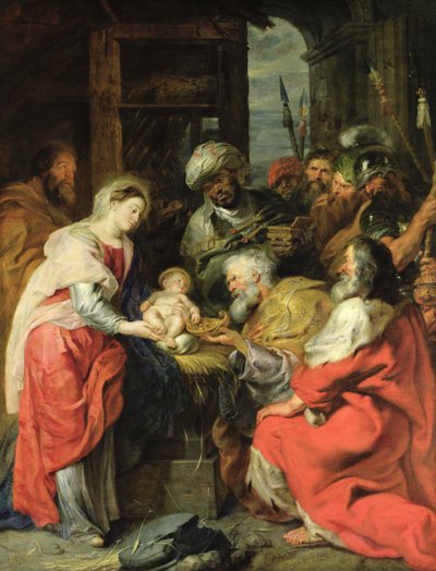 Klanění mudrců, 1626-29 (olejové plátno) od Peter Paul Rubens